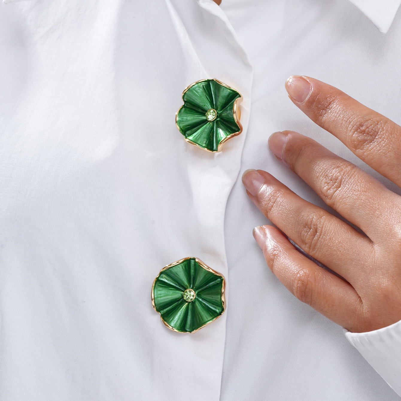 Modern minimalist button covers